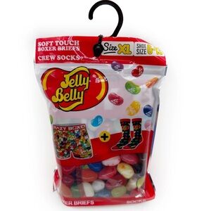 Jelly Belly Jelly beans Crazy Boxer Briefs Mens XL Underwear and Socks Gift Set
